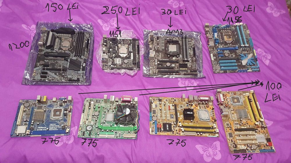 Lot Placi de baza Soker 1200 si altele AMD