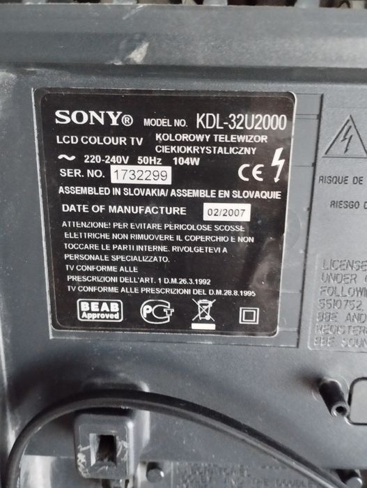 Tv Sony Bravia 32 inch
