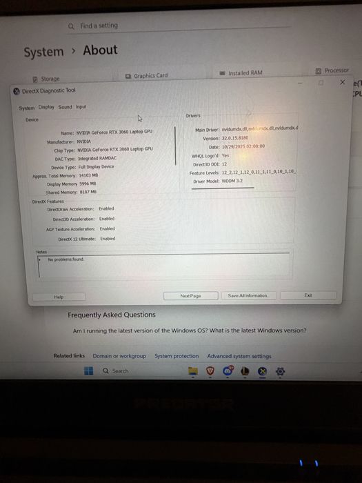 Acer Predator Helios 300 – PH315-53 RTX 3060 6GB/i5-10300H/16GB RAM