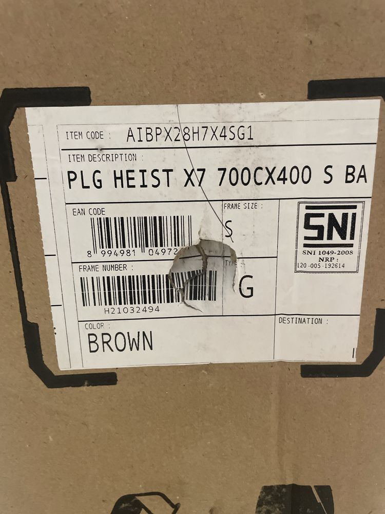 POLYGON Brand Heist X7, Bicicleta hibridă urbană 700C maro Size S Noua