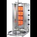 Aparat Kebap Shaorma Gyros gaz,  4 arzatoare, motor in spate,  Potis
