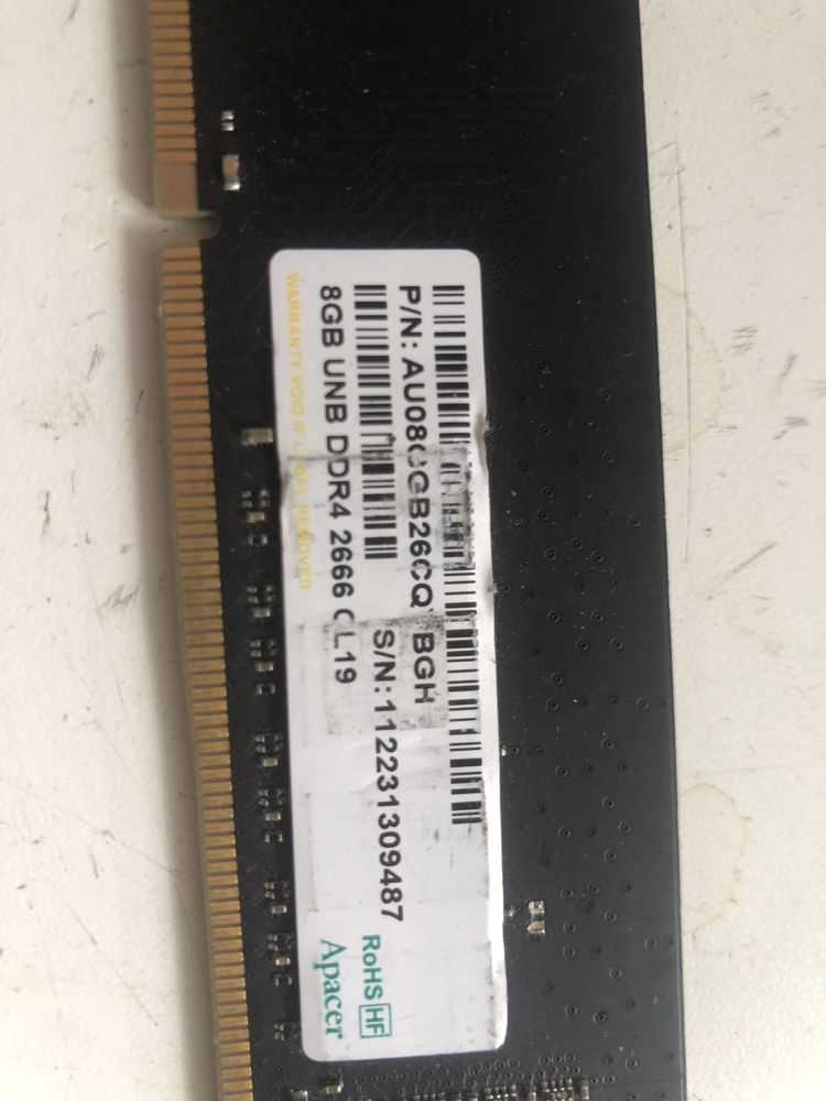 Оперативнык памяти на 8гб DDR4