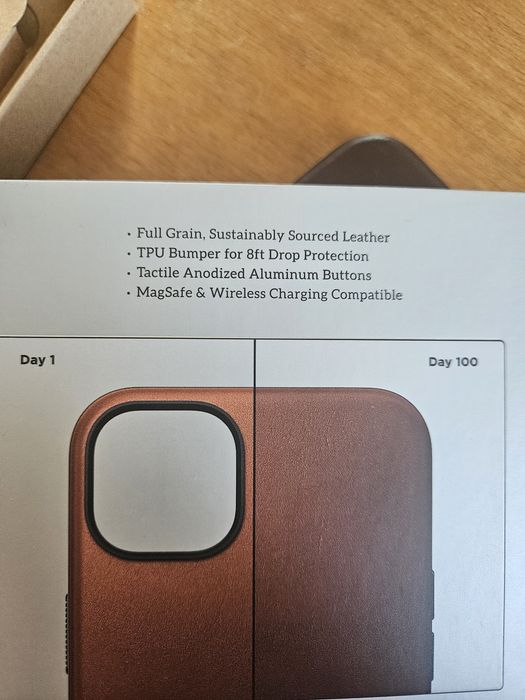 Nomad калъф за Apple Iphone 15 plus. Modern leather case кожен