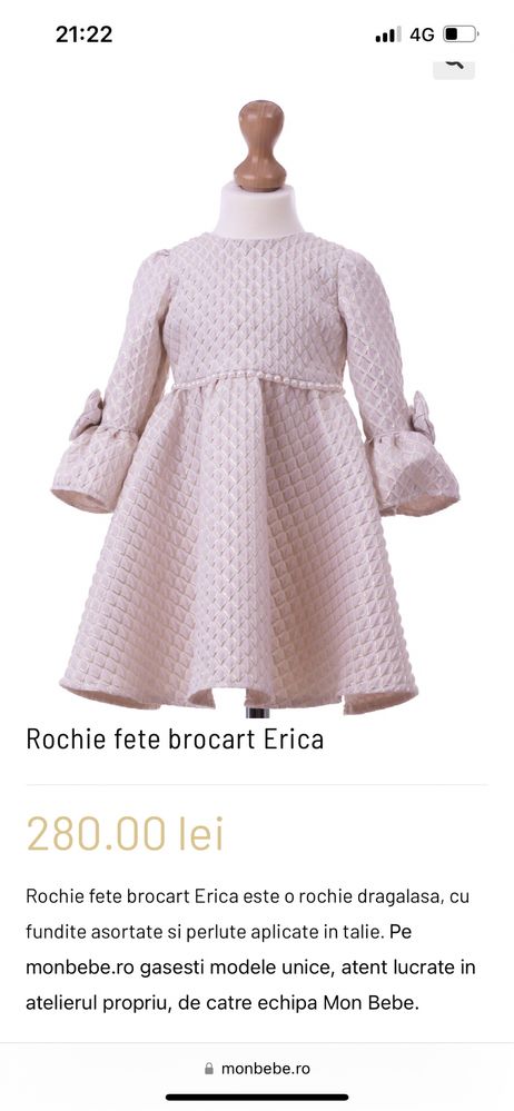 Rochie Mon Bebe 3-4 ani