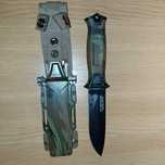 Cutit bushcraft cu teaca lama neagra