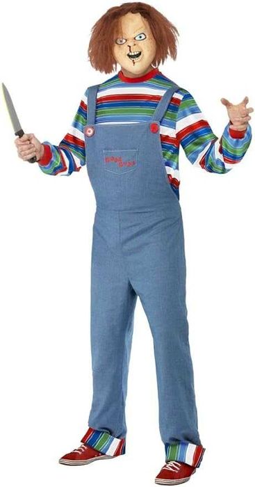 Costum Chucky marimea L, cu masca latex inclus, Halloween carnaval