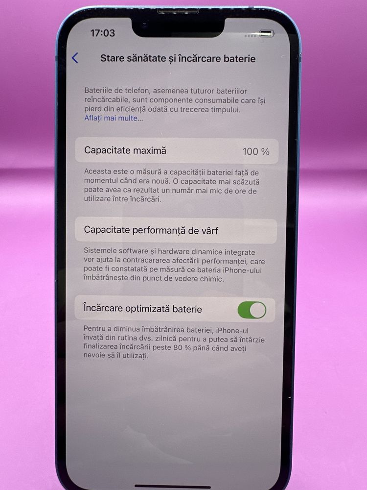 Iphone 13 128gb baterie 100%•Matei Amanet Crangasi•17537
