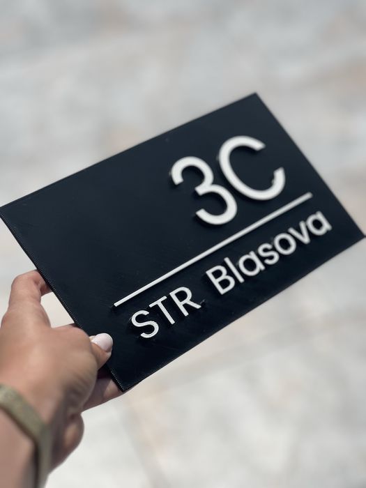 Număr de casă personalizat – realizat la imprimantă 3D