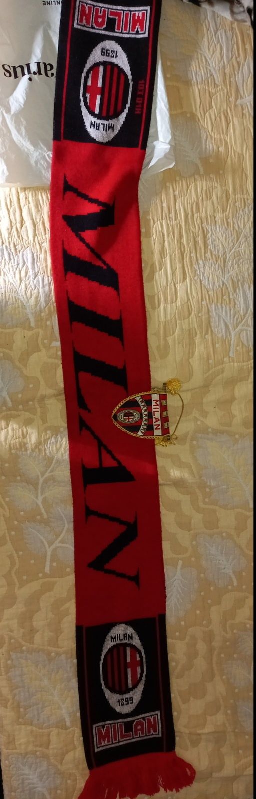 vand fular original AC MILAN Si FULAR FRANTA 2002