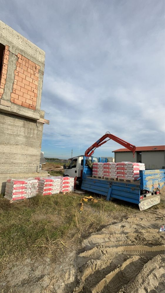Transport cu macara si basculare