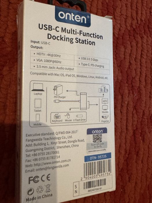 onten. USB-C Multi-Function Docking Station
