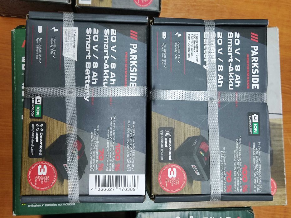 Acumulator PARKSIDE Performance 8 Ah si 4 Ah + incarcatoare