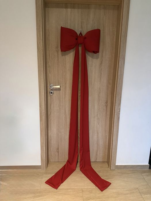 Коледна панделка,панделка за елха,панделка декор,коледа,врата