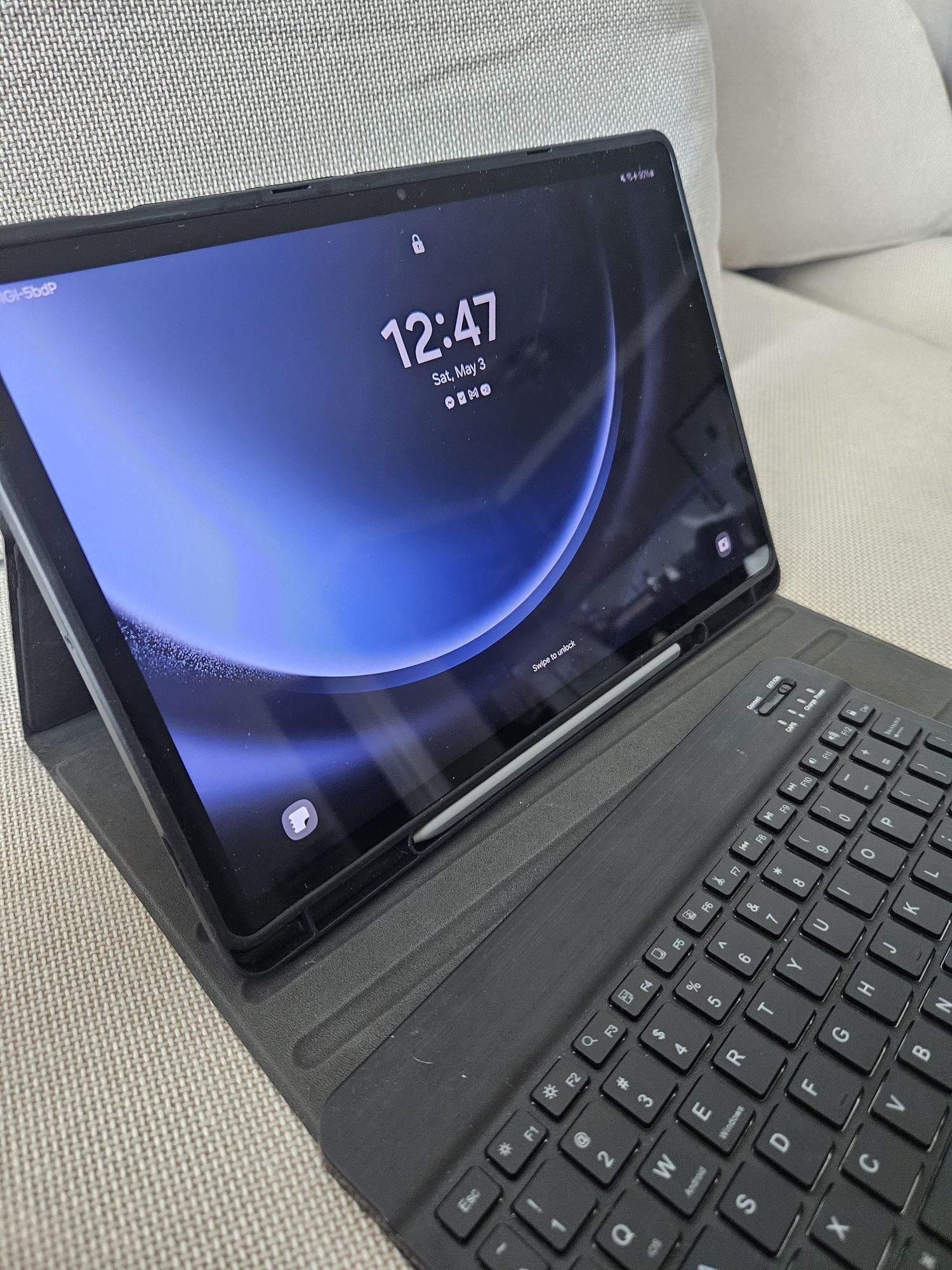 Tableta Samsung Galaxy Tab S9 FE+, 12.4", 12GB RAM, 256GB + HUSA