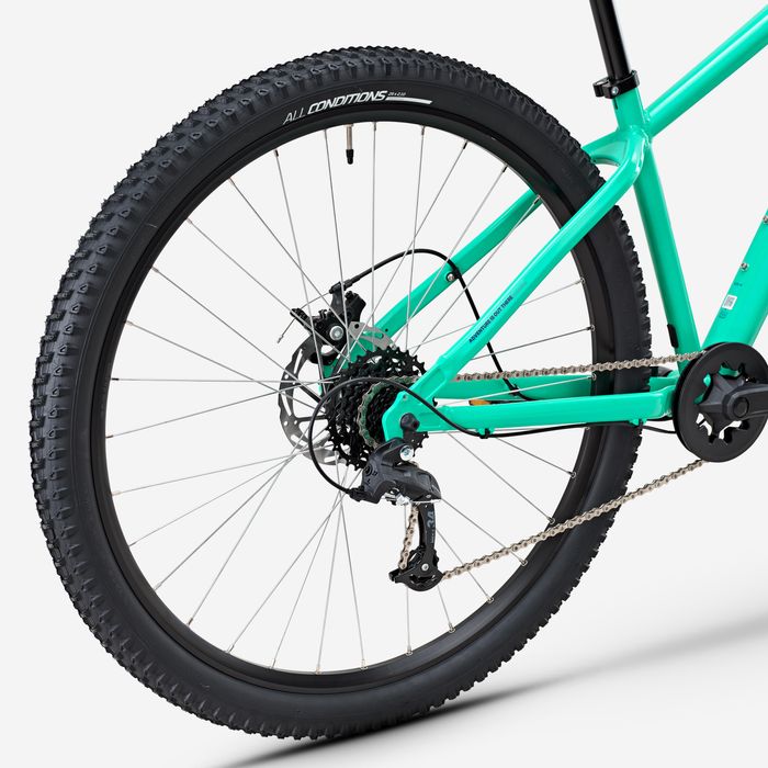 Bicicletă Mtb drumeție 29" Expl 100 Verde - produs resigilat Decathlon