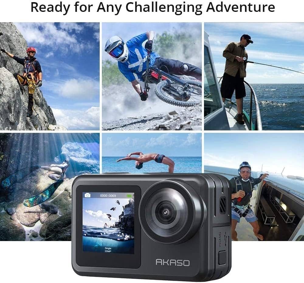 Екшън камера 4К Action camera AKASO BRAVE 7 LE WI-FI спортна камера