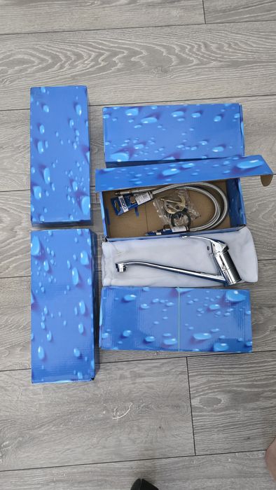 Baterie spalator cu pipa mobila GOBE KH129805, monocomanda, cromat