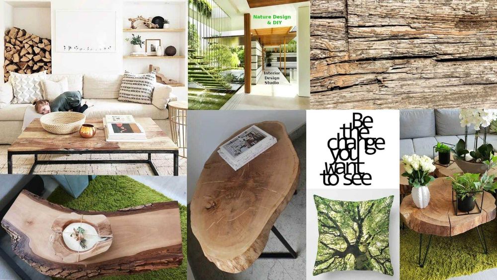 NOU - Mese cafea / living din lemn masiv (handmade)