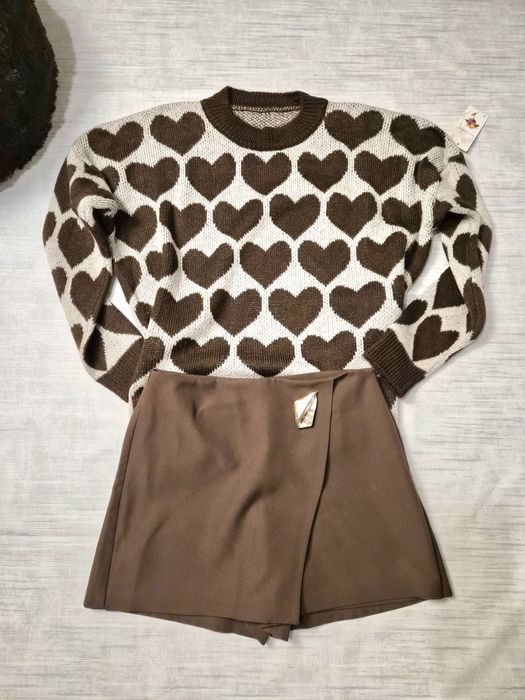 Комплект пола-панталонки тип zara и пуловер