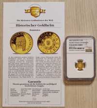 Moneda ist. aurului BNR Coif Poiana Cotofenesti 2002 gradata NGC PF 66