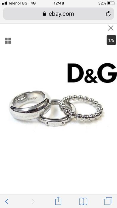 Продавам дизайнерски D & G пръстени