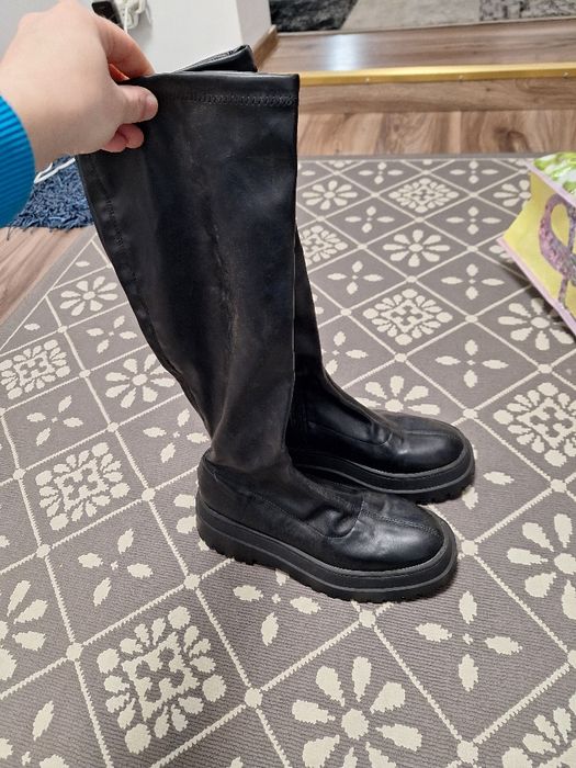 Cizme lungi piele