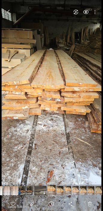 Сухая доска 50 мм необрезная и обрезная