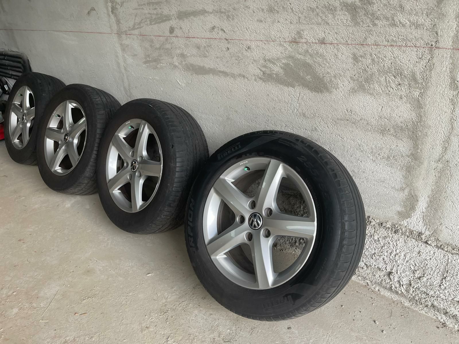 Vand Set Jante+Anvelope de vara(PIRELLI) VW.Touareg impecabile !