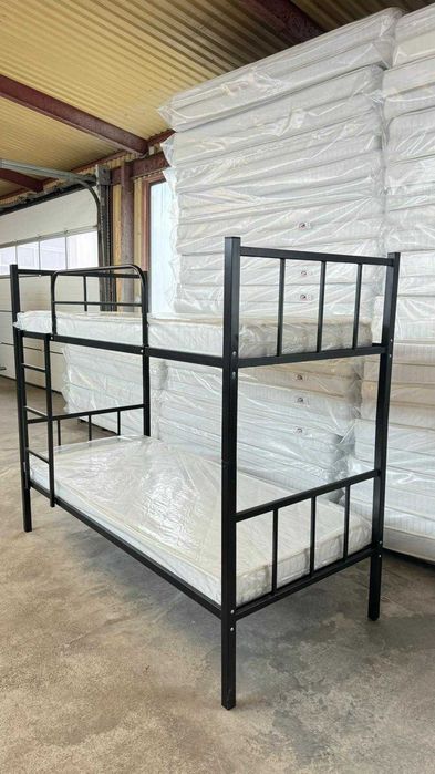 Pat metalic etajat Model BEL 2 + 2 saltele 12 cm–Super Oferta-in stoc!