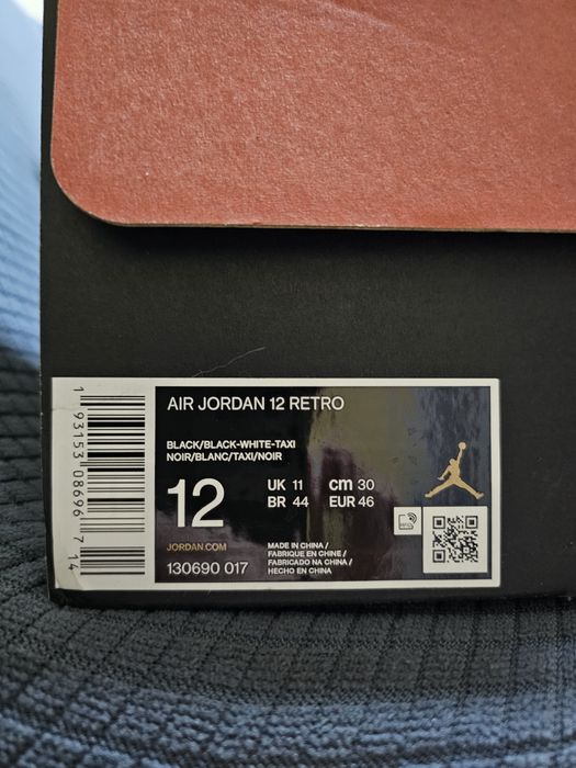 Jordan 12 Reverse Taxi