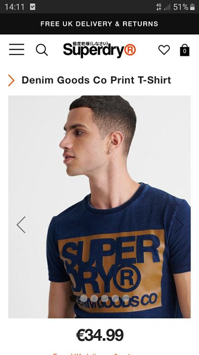 Tricou M,L Superdry