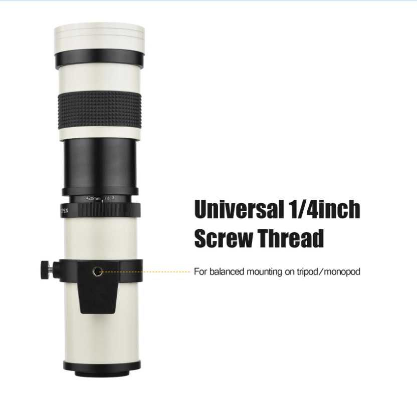 Lightdow телефото обектив за Cacon Ef mount 420-800mm