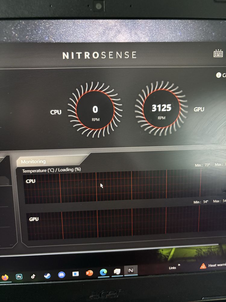 геймарски лаптоп acer nitro 1660ti 6gb i7 10750 16gb ram