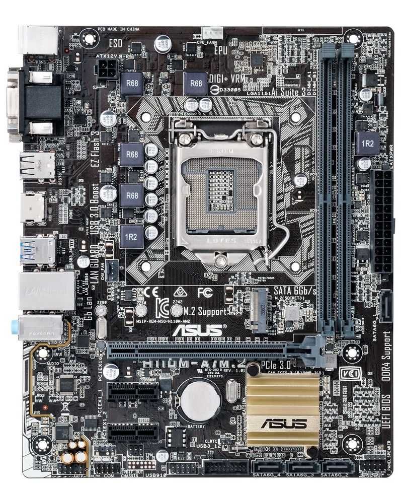 Дъно Дънна платка ASUS H110M-A/M.2 NVME LGA 1151 32GB DDR4