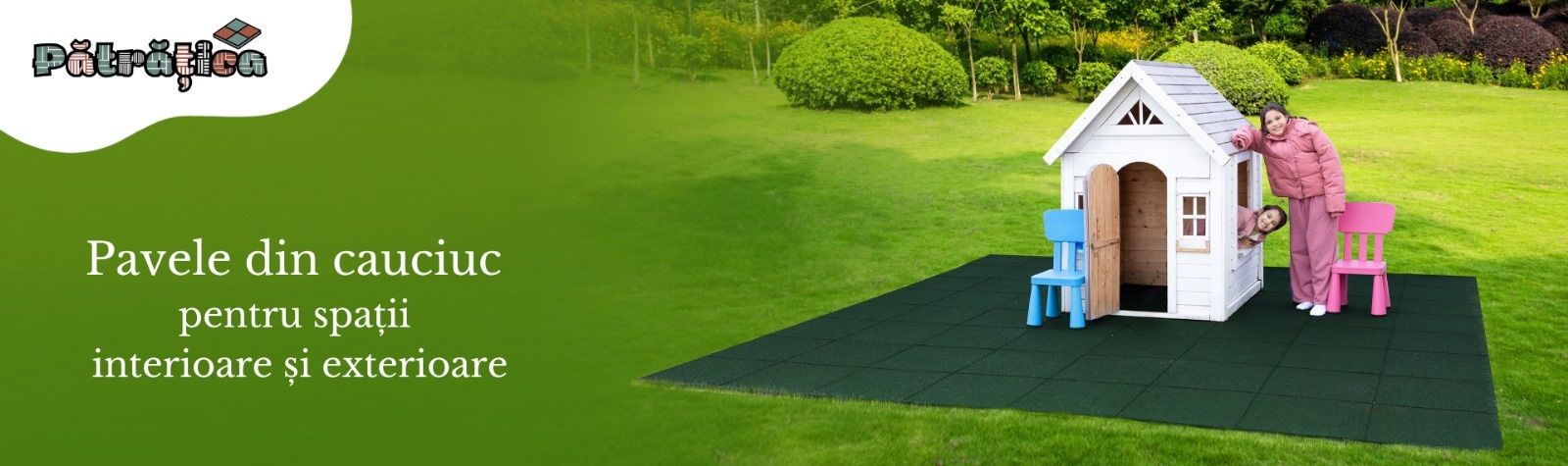 Aleei gradina, dale de cauciuc, pavelele  4 m²-16-buc 50x50-240 lei
