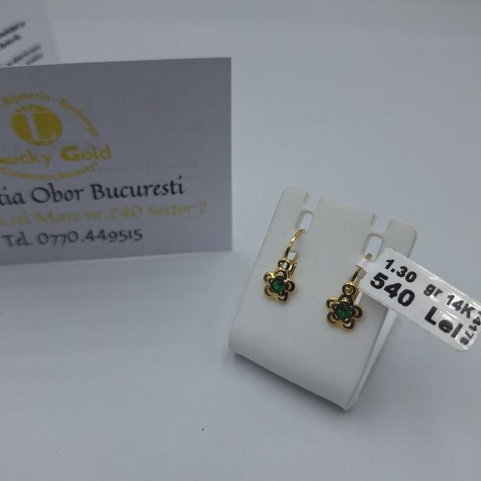 Cercei Aur 14K 1,30Gr )#46781
