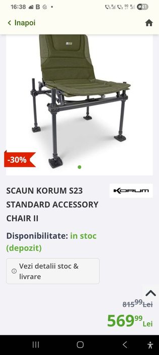 Vand scaun feeder korum s23