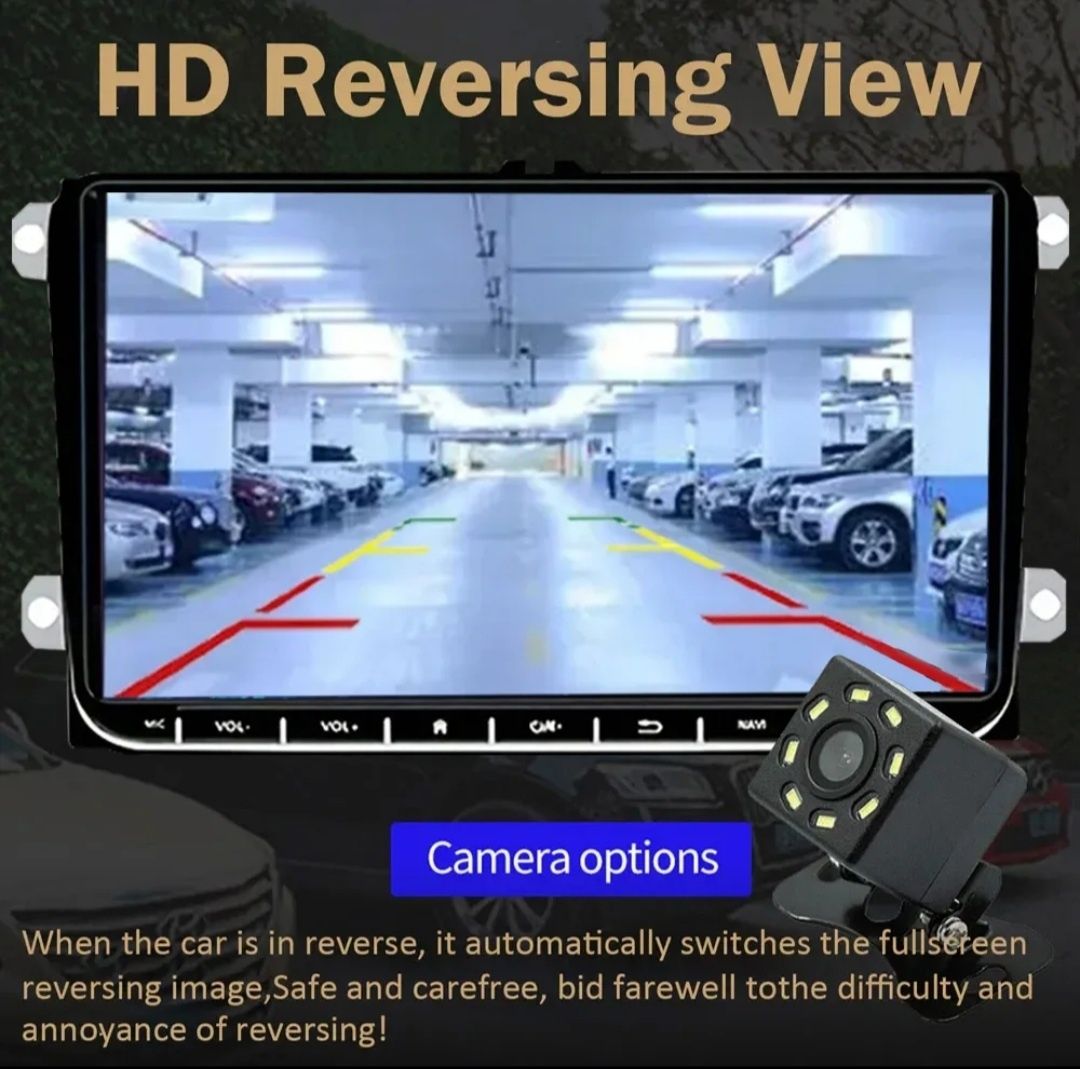 Navigatie nouă auto, Skoda, VW, Seat, cameră marșarier,Carplay,Android