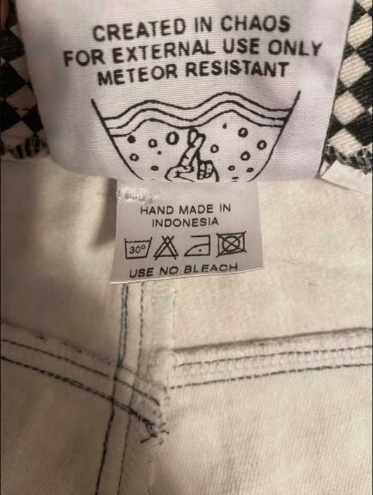 Blugi Space Tribe - alb & negru - marime L