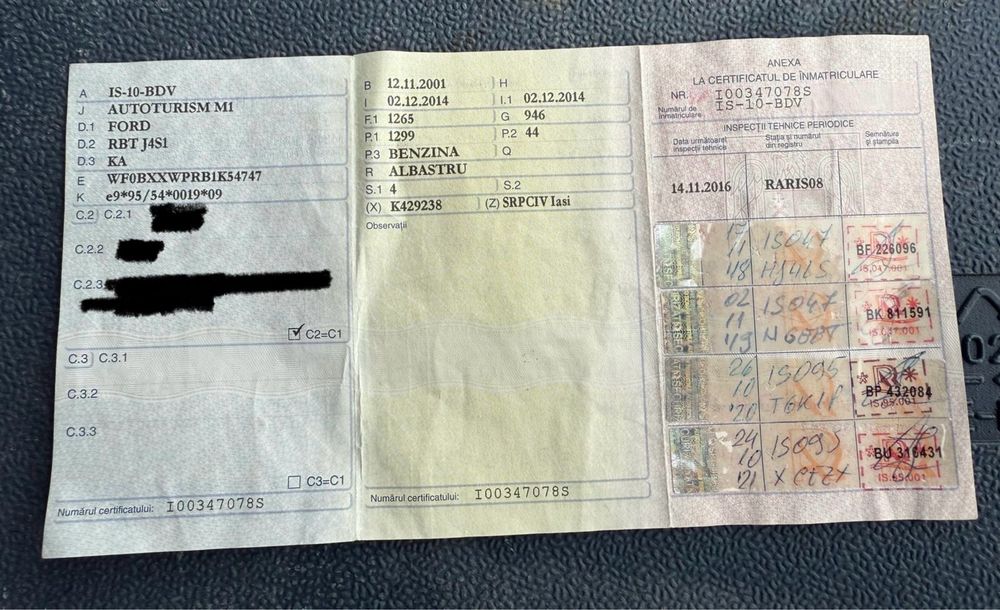 Ford Ka 2001 pentru program Rabla 2025