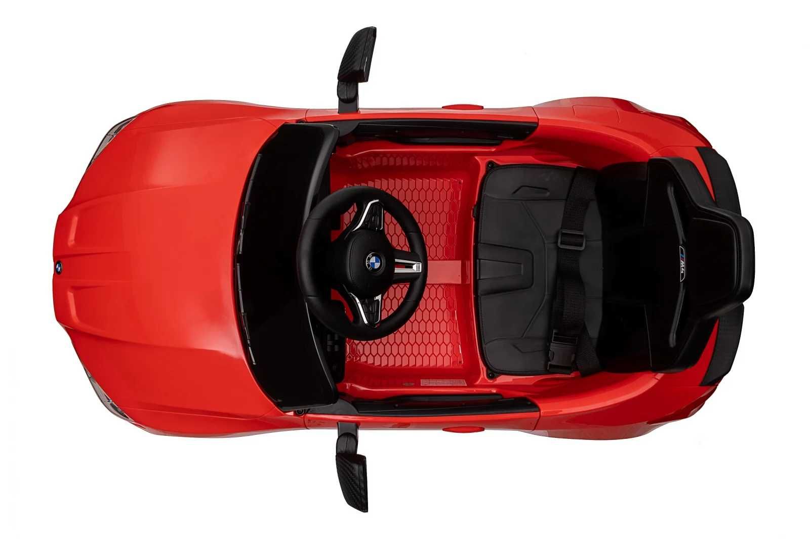 Masinuta electrica pt copii,Bmw M4 90W 12V 7Ah,roti EVA, scaun tapitat