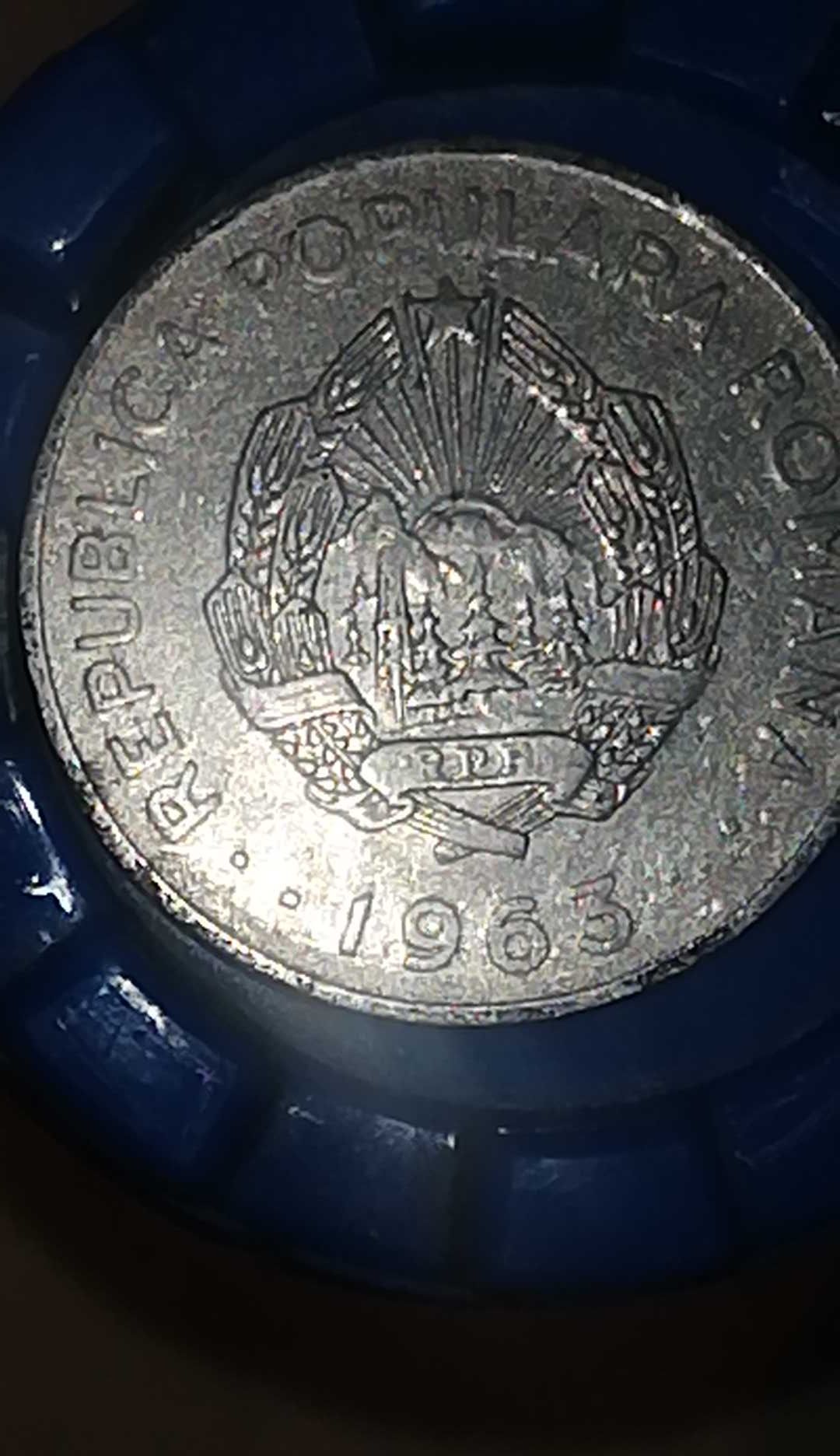 Moneda 3 lei 1963 RPR