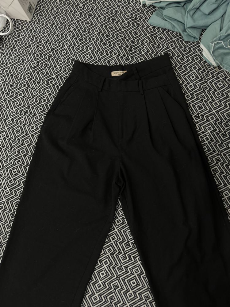 Черные брюки палаццо Papermoon 44 размер M в идеальном состоянит