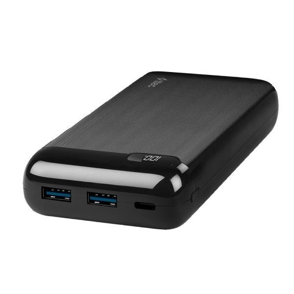 Внешний портативный аккумулятор Ttec PowerSlim lcd 20000mAh Black