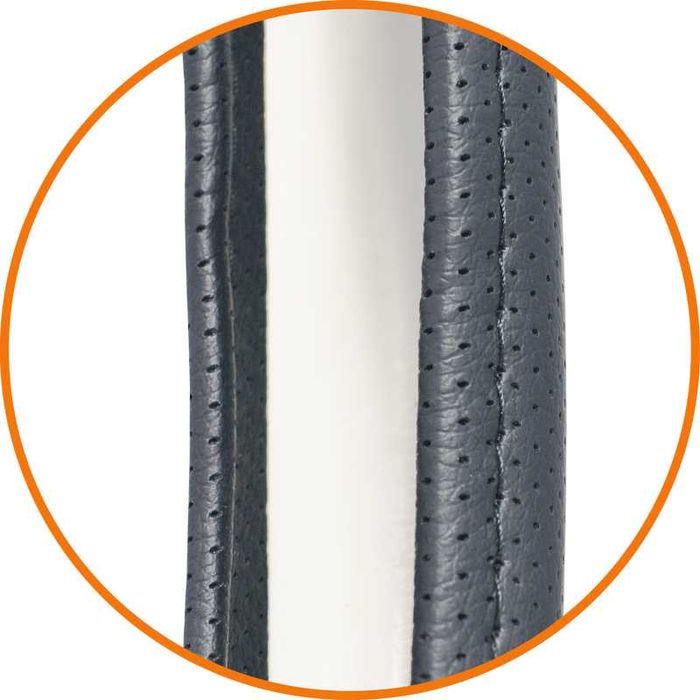 Калъф за волан кожен серия аристон сив среден/38см. CarTech