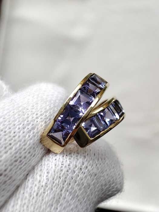 Cercei Aur 14K Cu Tanzanite Naturale