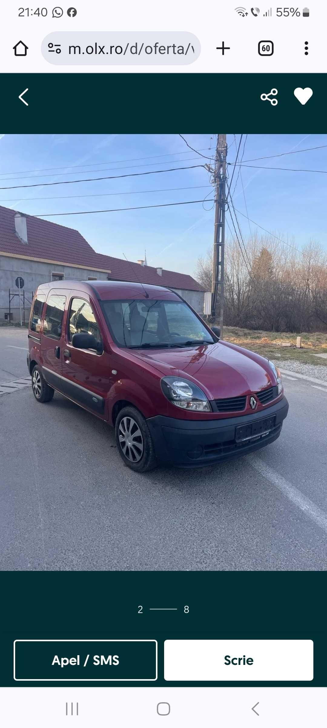 Renault Kangoo in stare excelenta