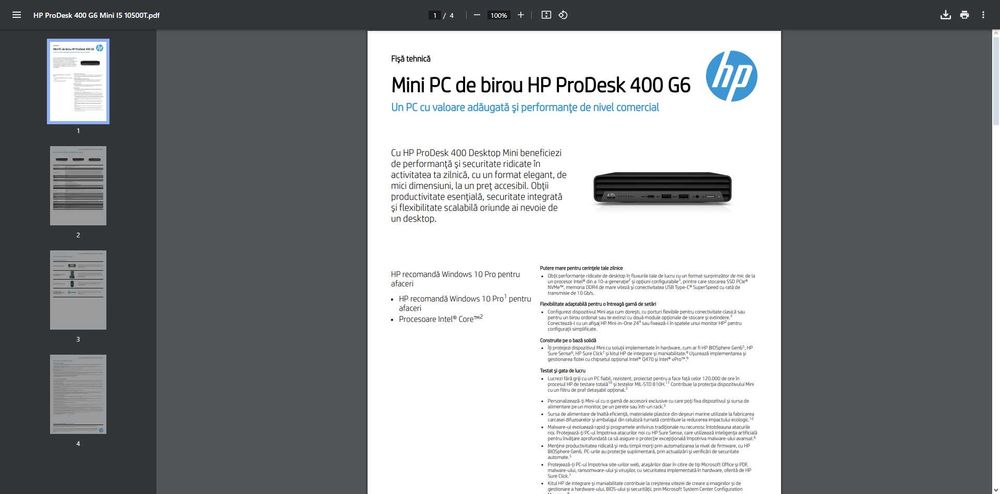 Desktop HP ProDesk 400 G6