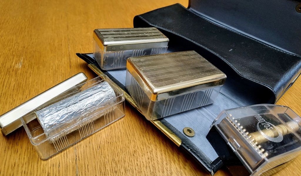 Set bărbierit - aparat de ras clasic/ retro