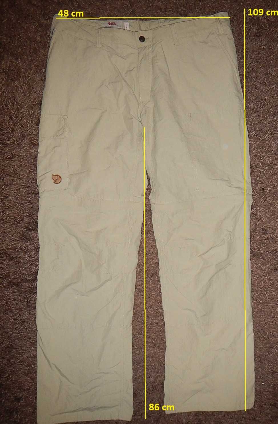 Pantaloni trekking Fjallraven Karla Zip-Off MT. 46(XL)-Women/L-Men.